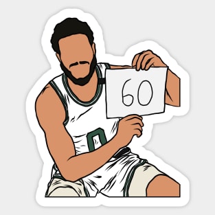 Jayson Tatum 60 Point Game Sticker